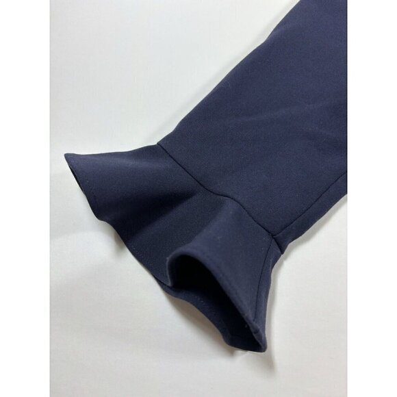 Likely Sheath Dress Navy Blue 4 Bell Sleeves Knee Length 3/4 Length Sleeve - Picture 8 of 10